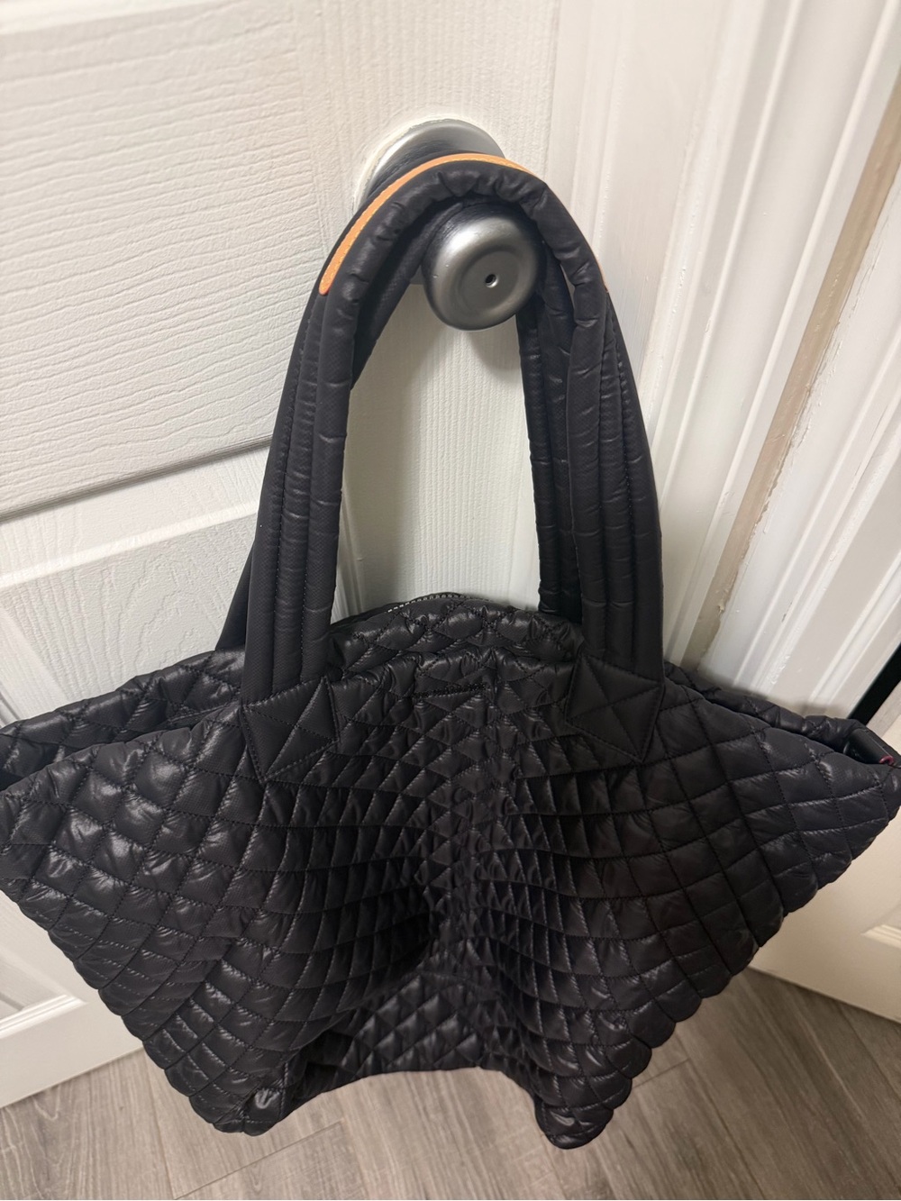 MZ WALLACE LARGE METRO TOTE DELUXE BLACK QUILTED LIKE NEW CONDITION